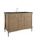 James Martin Vanities Kinnsden 48" Single Vanity, Weathered Oak w/ 3 CM Parisien Bleu Silestone Top D680-V48-WTO-3PBL - alternate 3