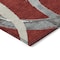 Homeroots 10' X 14' Red Beige And Gray Abstract Washable Indoor Outdoor Area Rug 599165 - alternate 4