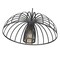 Z-Lite Valencia Matte Black 1 Light Pendant 623P16-MB - alternate 5