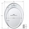 Gatco Flush Mount EZ Hanging 33" Framed Oval Mirror, Chrome 1821 - alternate 2