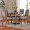 Baxton Studio Kala Modern Grey and Walnut Brown Wood 5-Piece Dining Set 254-12145-10897-ZORO - alternate 4