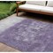 Homeroots 9' X 12' Purple And Silver Abstract Washable Indoor Outdoor Area Rug 632093 - alternate 1