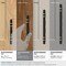 Amerock London 3-3/4 in 96 mm Center-to-Center Black Bronze/Golden Champagne Cabinet Pull BP36648BBRBBZ - alternate 3