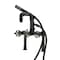 Kingston Brass 7" Center Deck-Mount Clawfoot Tub Faucet with Hand Shower, Matte Black AE6400CG - alternate 1