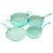 Brentwood Industries 7 Piece Nonstick Aluminum Cookware Set in Blue BPS-207BL - alternate 5