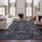 Jonathan Y Primrose Art Nouveau Floral Border Non-Slip Machine-Washable Dark Gray/Multi 4 ft. x 6 ft. Area Rug BTF100A-4 - alternate 3