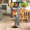 M&T Displays Black 18 x 22 Inch Pedestal Sign Holder with Clear Brochure Holder Menu Board Floor Standing UCUMBB1512X9002 - alternate 1