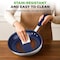 Nutrichef 10 in Medium Fry Pan with Lid - Non-stick Pan with Silicone Handle, Ceramic Coating Inside NCFRLD10 - alternate 2