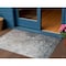 Homeroots 3' X 5' Taupe Brown And Silver Abstract Washable Indoor Outdoor Area Rug 617371 - alternate 1