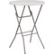 Flash Furniture Round Fold Bar Table, Plastic, Rnd, White, 32", Plastic Top, White RB-32RB-BAR-GW-GG - alternate 1