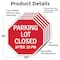 Signmission Parking Lot Closed After 10 Pm, 10 inch X 10 inch, Aluminum Metal Signs, 5PK OC-A-5Pack-10-114 - alternate 4