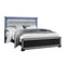 Global Furniture Usa Contemporary Glam Soleil Charcoal King Bed SOLEIL-CHARCOAL-KB - alternate 2