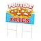Signmission Poutine Fries Die Cut Yard & Stake outdoor plastic coroplast window, C-DC-2436-DS-Poutine Fries19 C-DC-2436-DS-Poutine Fries19 - alternate 1