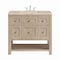 James Martin Vanities Breckenridge 36" Single Vanity, Whitewashed Oak, w/ 3 CM Tajnar Eclos Top 330-V36-WWO-3TJR - alternate 1