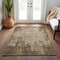 Homeroots 5' X 8' Brown And Beige Abstract Washable Indoor Outdoor Area Rug 612311 - alternate 6
