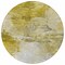 Homeroots 8' Gold Beige And Wheat Round Abstract Washable Indoor Outdoor Area Rug 577711 - alternate 3