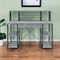 Homeroots 47" Gray and Black Computer Desk 491448 - alternate 3