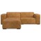 Homeroots 88" Sienna Leather Sofa With Ottoman With Brown Legs 641061 - alternate 4