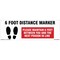 Signmission 6 Foot Distance Marker Non-Slip Floor Graphic, 16" x 16", FD-2-R-16-99984 FD-2-R-16-99984 - alternate 1