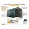 Shelterlogic ShelterCoat 16 x 40 x 16 ft Grey Garage Peak 95843 - alternate 6