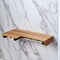 Homeroots 18" X 34" Brown Teak Wall Mount Rectangular Shower Bench 549362 - alternate 2