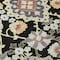 Homeroots 8' Black Gray And Brown Round Oriental Washable Indoor Outdoor Area Rug 597664 - alternate 4