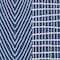 Homeroots 3' X 5' Navy Blue And Ivory Geometric Washable Indoor Outdoor Area Rug 596950 - alternate 7