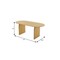 Homeroots 67" Natural Solid Wood Double Pedestal Base Oval Dining Table 712162 - alternate 3