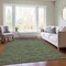 Homeroots 9' X 12' Olive Green Fern Green And Silver Geometric Washable Indoor Outdoor Area Rug 615216 - alternate 3