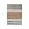 Homeroots 3' X 5' Brown Ivory And Blue Abstract Washable Indoor Outdoor Area Rug 615272 - alternate 5