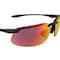 Crossfire Safety Glasses, Red Mirror Lens, Matte Black Frame, Half-Frame, Yes, 1 PR 2169 - alternate 3