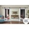 Sartodoors Sturdy Double Barn Door with Mirror, Lucia 1299 White Silk, 13FT Rail Hangers Heavy Set, Solid Pa LUCIA1299DB-WS-8496 - alternate 3
