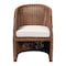 Bali & Pari Memphis Bohemian Peanut Brown Braided Rattan Arm Chair 255-14075-ZORO - alternate 6