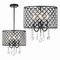 Jonathan Y Gigi 13 in. Metal/Crystal Adjustable LED Drop Chandelier, Black/Clear JYL7463A - alternate 9