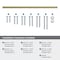 Amerock Monument 18 inch 457mm Center-to-Center Golden Champagne Appliance Pull BP54046BBZ - alternate 2