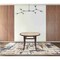 Homeroots 39" Natural And Black Rounded Glass Dining Table 544707 - alternate 4