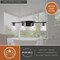 Vaxcel Sedona 4-Light Vanity Light, Matte Black, Clear Glass, 30.75-In. Wide W0593 - alternate 6