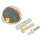Prosource Door Stop, 1-3/4 in Dia Base, 1-3/4 in Dia Base x 1-5/64 in H Projection, Brass HR2006PB-PS - alternate 1