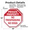 Signmission Private Property No Trespassing No, 10 inch X 10 inch, Aluminum Metal Signs, 2PK OC-A-2PACK-10-139 - alternate 4