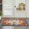 Homeroots 3' X 4' Ivory Orange and Blue Floral Indoor Outdoor Area Rug 527631 - alternate 8