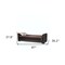 Homeroots 87" Brown Chenille And Faux Leather Sleeper Sofa And Toss Pillows 607168 - alternate 3