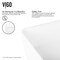Vigo Marigold Modern White Matte Stone 18 in. L x 14 in. W x 5 in. H Rectangular Vessel Bathroom Sink VG04003 - alternate 4