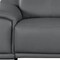 Homeroots 107" Dark Gray Top Grain Leather Reclining USB Sofa 643714 - alternate 4
