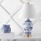 Jonathan Y Zhou 26.5" Ceramic/Iron Traditional Cottage LED Table Lamp, Blue JYL6610A - alternate 5