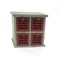 Homeroots 14" Red And White Distressed Wood Four Drawer Desk Organizer 274450 - alternate 2