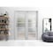 Sartodoors Slab Barn Door Panel Frosted Glass Grey 42x84 Solid Core Modern Interior QUADRO4002S-OAK-4284 - alternate 3