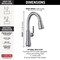 Delta Coranto Single Handle Pull-Down Bar/Prep Faucet 9979-AR-DST - alternate 5
