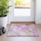 Homeroots 2' X 3' Pink Abstract Washable Non Skid Indoor Outdoor Area Rug 559397 - alternate 4