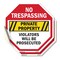 Signmission No Trespassing Private Property Vio, 6 inch X 6 inch, Vinyl Decal, 2PK OC-D-2PACK-6-99 - alternate 1
