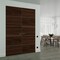 Sartodoors Hidden Double Doors, Planum 0020 Chocolate Ash Concealed Metal Frame 64" x 80" (2* 32x80) Left-hand PLANUM0020DMF-CA-64x80-LH-I - alternate 1